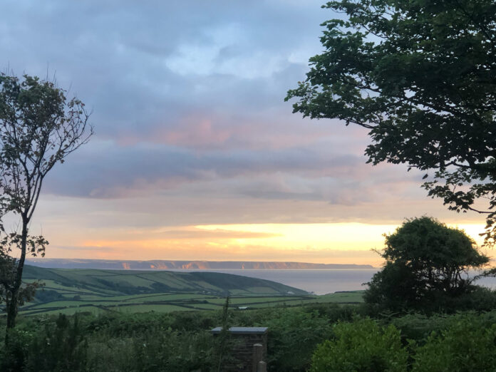 View from Author's Escape N Devon