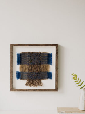 Small handwoven textile art piece - Bay Small II