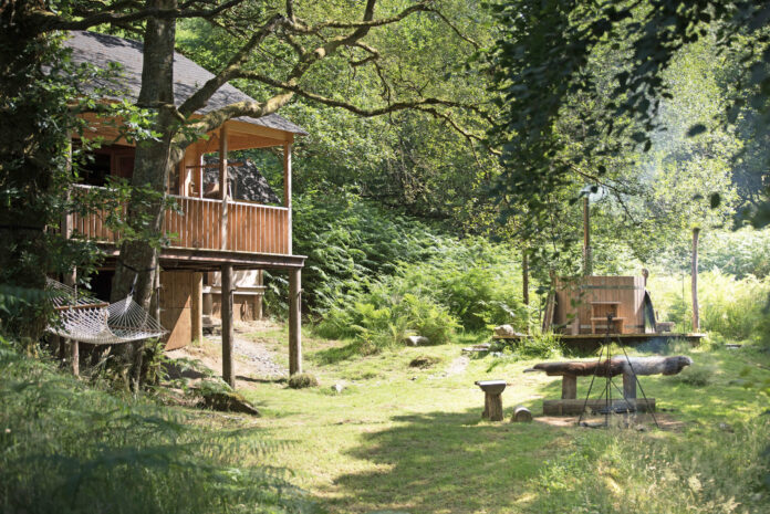 Waterfall Cabin, Cambrian Mountains