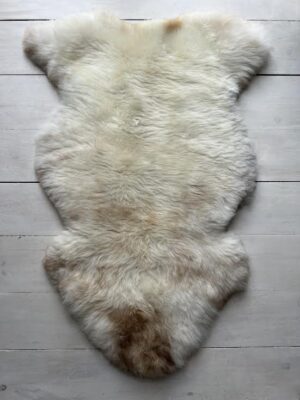 White & Honey Sheepskin Rug
