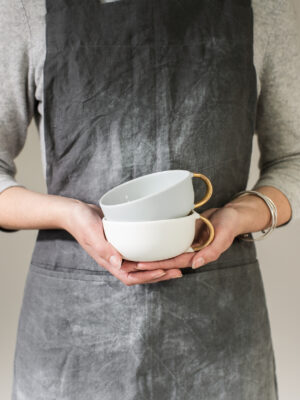 Gold Handle Tea Cup