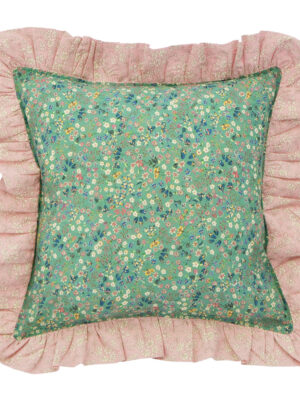 Liberty Fabric Ruffle Cushion