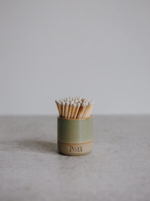 Handthrown Sage Matchpot
