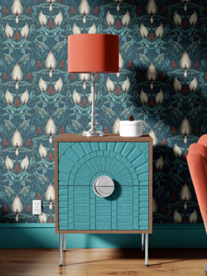 Lords and Ladies Wallpaper - Teal