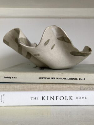 Patterned Ceramic Clam Shell